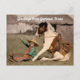 Cartão Postal de Saudações de Garland, Texas