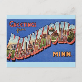 Cartão postal de saudações de Minneapolis