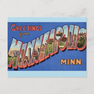 Cartão postal de saudações de Minneapolis