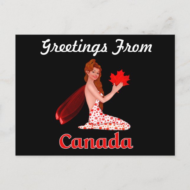 Cartão postal de Saudações do Canadá (Frente)