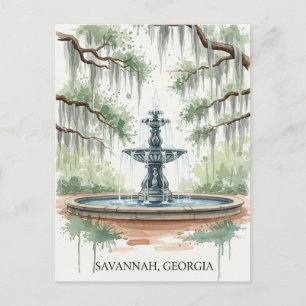 Cartão postal de Savannah Geórgia