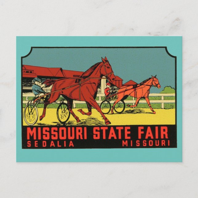 Cartão postal de Sedalia, Missouri (Frente)