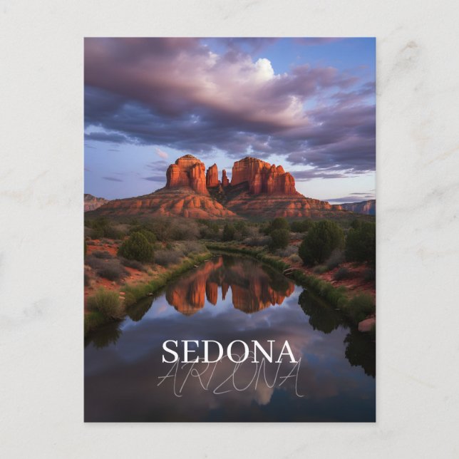 Cartão postal de Sedona Arizona (Frente)