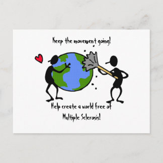 Cartão postal de sensibilização MS