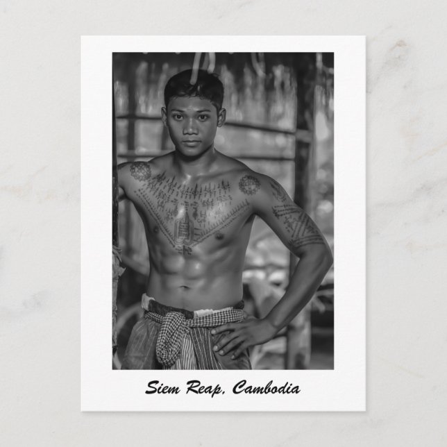 Cartão postal de Siem Reap, Camboja (Frente)