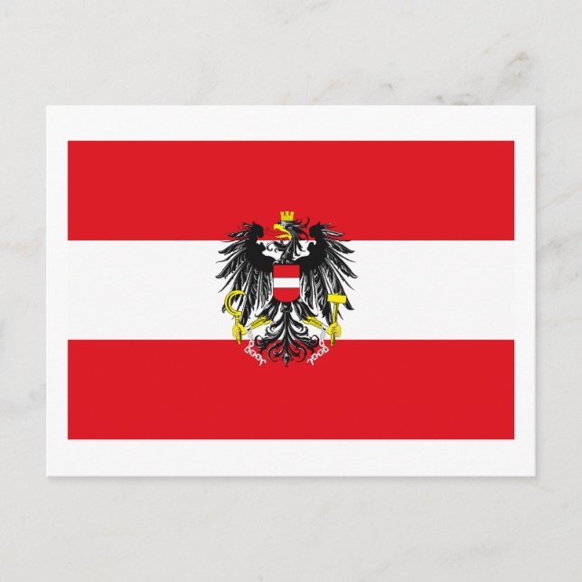 Cartão postal de Sinalizador Áustria (Frente)