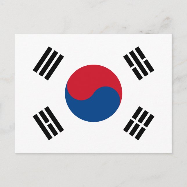 Cartão postal de Sinalizador da Coreia do Sul (Frente)