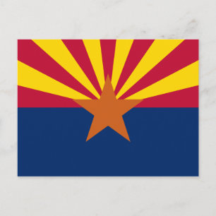 Cartão postal de sinalizador de arizona