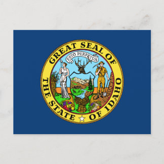 Cartão postal de Sinalizador do Estado de Idaho