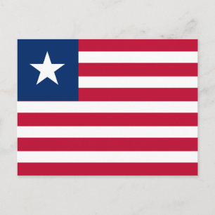 Cartão postal de Sinalizador Libéria