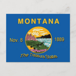 Cartão postal de Sinalizador Montana