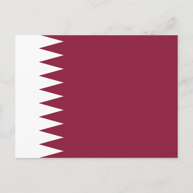 Cartão postal de Sinalizador Qatar (Frente)
