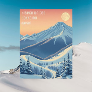 Cartão postal de ski Niseko United Japão Hokkaido
