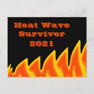Cartão postal de Sobrevivência de Onda de Calor 20