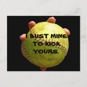 Cartão postal de softball