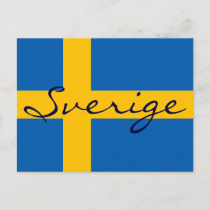 Cartão postal de Suecia sueco Sverige