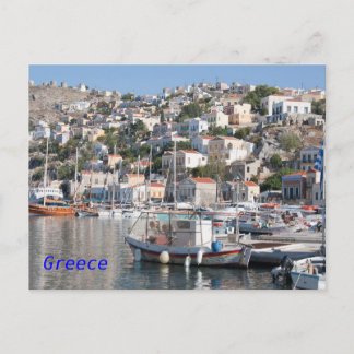 Cartão postal de Symi na Grécia