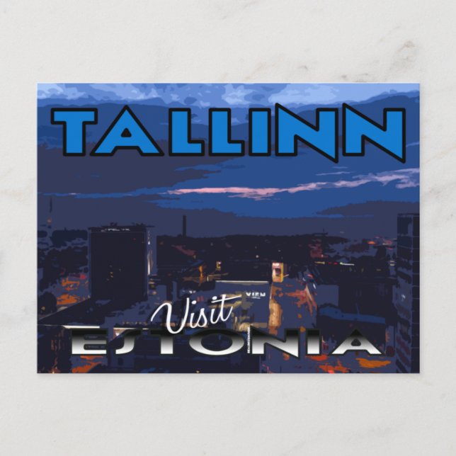 Cartão postal de Tallinn, Visit Estonia (Frente)