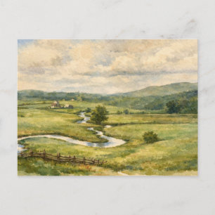 Cartão postal de Tazewell, Virgínia em estilo retr