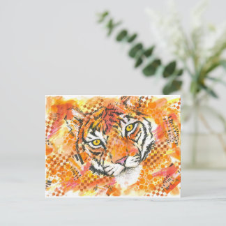 cartão postal de tigre
