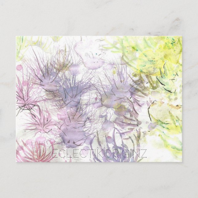 Cartão postal de tinta mágica (Frente)