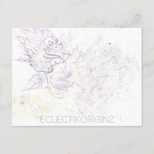 Cartão postal de tinta mágica