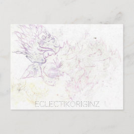 Cartão postal de tinta mágica