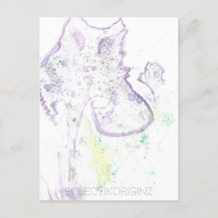 Cartão postal de tinta mágica