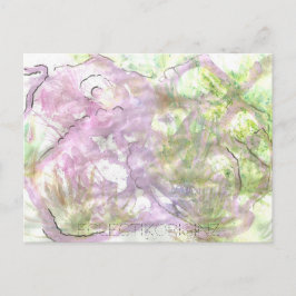 Cartão postal de tinta mágica