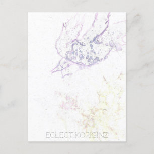 Cartão postal de tinta mágica