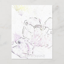 Cartão postal de tinta mágica