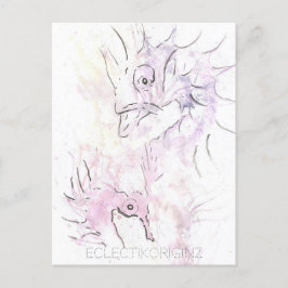 Cartão Postal de Tinta Mágica