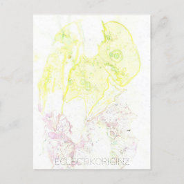 Cartão postal de tinta mágica