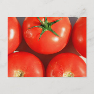 Cartão postal de tomate vermelho