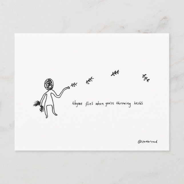 cartão postal de tomilho (Frente)