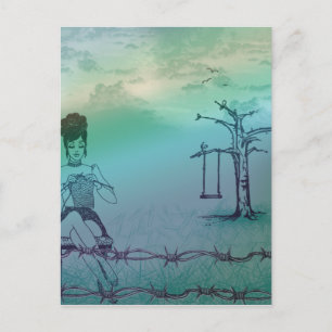 Cartão Postal de Tricô ao Ar Livre2