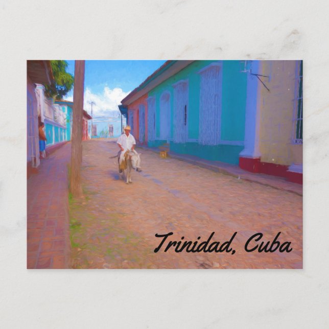Cartão postal de Trinidad e Cuba (Frente)