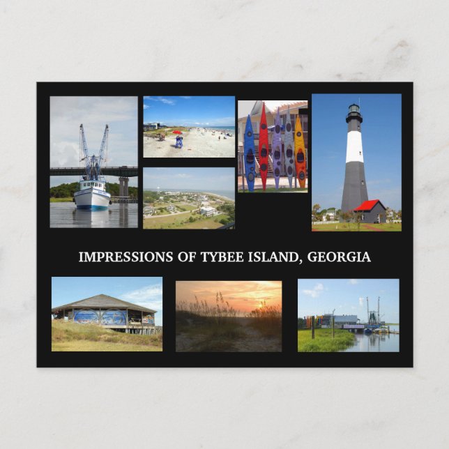 Cartão postal de Tybee Island Georiga (Frente)