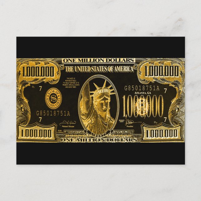 Cartão postal de um milhão de desejos para você (Frente)