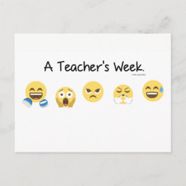 Cartão postal de uma semana de professor