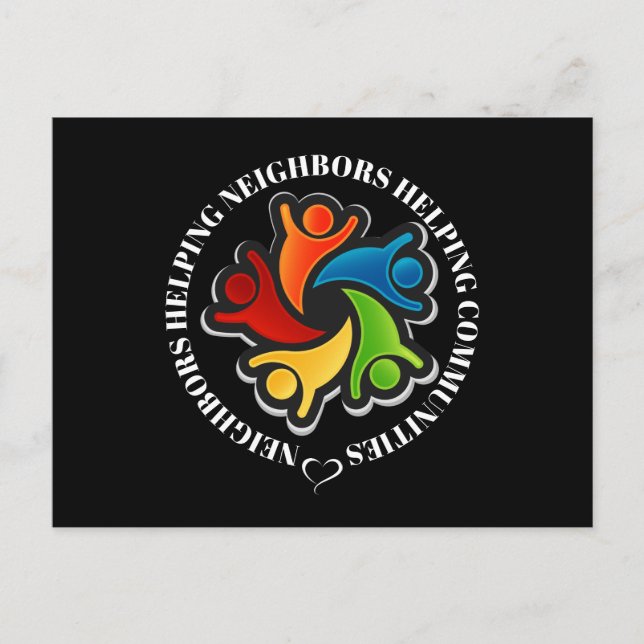 Cartão postal de unidade de Trabalho em equipe da  (Frente)