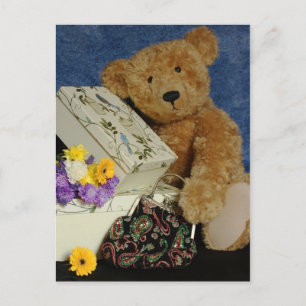Cartão Postal de Urso de Pelúcia da Moonlake Desig