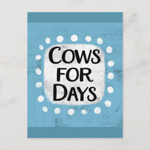 Cartão postal de Vacas Para Dias