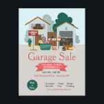 Cartão postal de venda de garagem<br><div class="desc">Avise a todos que você está tendo uma venda de garagem com este imponente cartão postal. (Imagem de Freepik). O cartão é fácil de personalizar com seu texto, fonte e cor da fonte. Não exatamente o que você está procurando? Todos os nossos produtos podem ser personalizados para atender às suas...</div>