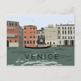 Cartão postal de Venice Gondola Ilustrado
