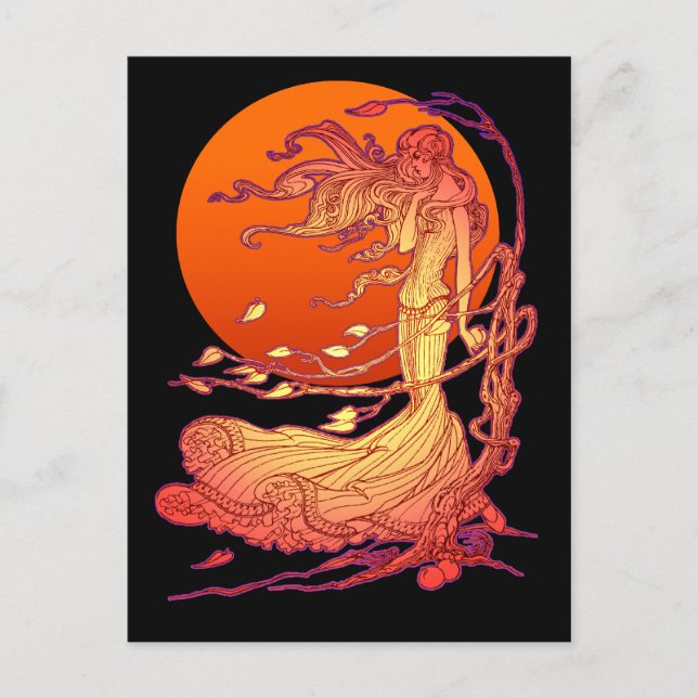 Cartão postal de vento em outubro (Frente)