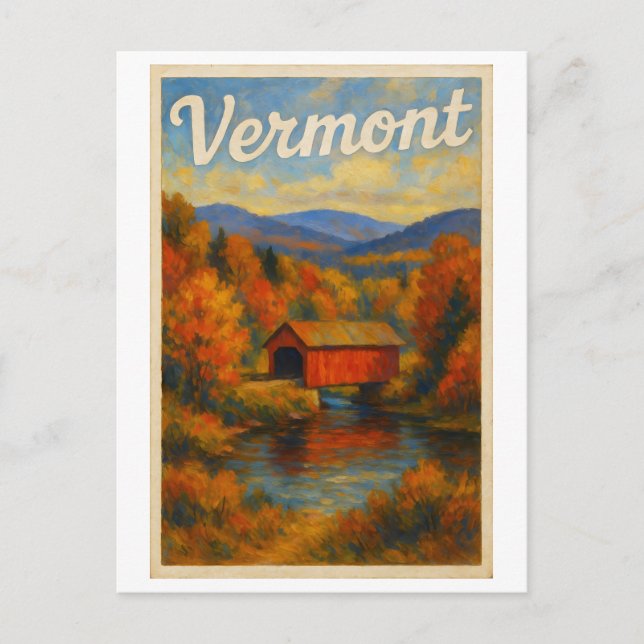 Cartão Postal de Vermont (Frente)