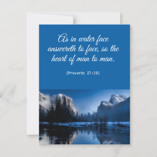 Cartão postal de versículo da Bíblia espiritual el