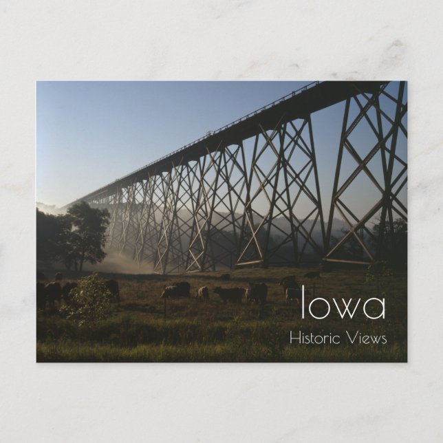 Cartão postal de viaduto ferroviário (Frente)