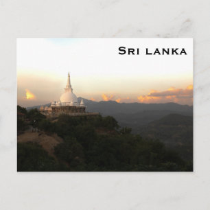 Cartão postal de viagem antiga do Sri Lanka